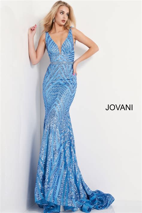 blue jovani prom dress